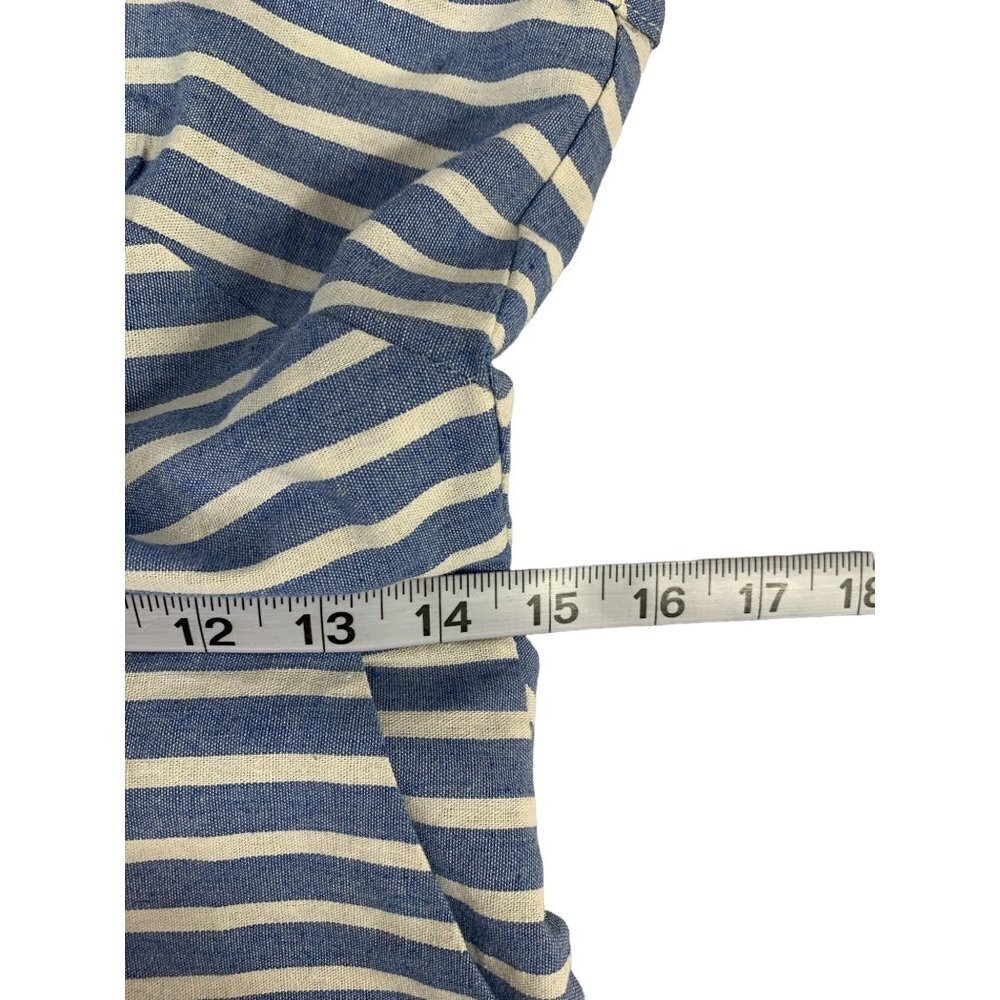 Women's Blue & White Stripe Pants Jumpsuit - Picture 5 of 8